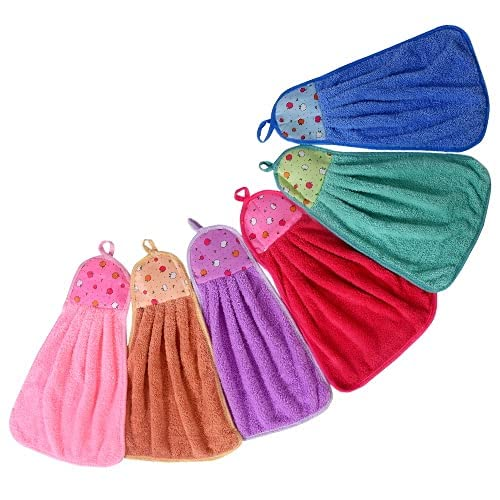 SPRINGSTONE Pack of 1 Microfiber Wash Basin Hanging Hand Kitchen Towel Napkin with Loop ARTICLE NO HFBTSSHD1M