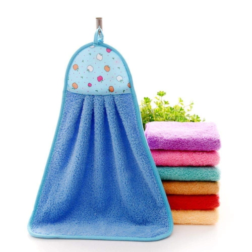 SPRINGSTONE Pack of 1 Microfiber Wash Basin Hanging Hand Kitchen Towel Napkin with Loop ARTICLE NO HFBTSSHD1M