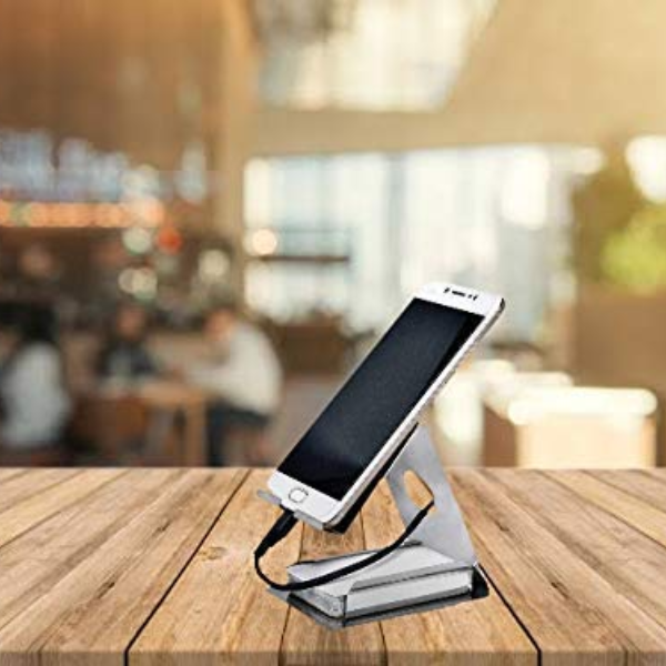 RAY VISION Stainless Steel Mobile Stand with Card Holder ARTICLE NO MASSMHCSD1M