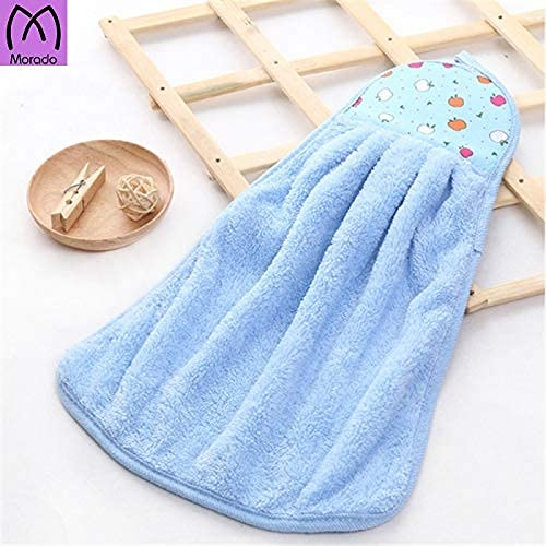 SPRINGSTONE Pack of 1 Microfiber Wash Basin Hanging Hand Kitchen Towel Napkin with Loop ARTICLE NO HFBTSSHD1M