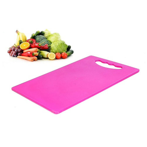 WELLMORA Plastic Cutting Board Vegetable Fruits Chopping Board for Kitchen Plastic Use for Food Cutting ARTICLE NO HKECBMD2M
