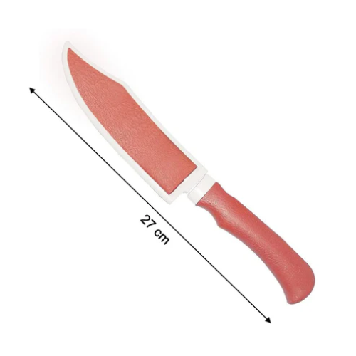 AIROTRON Stainless Steel Kitchen Knife – Multipurpose Vegetable & Fruit Knife with Protective Cover for Safe Storage ARTICLE NO HKTCPD1M