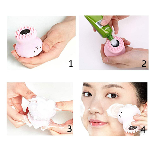 WELLMORA Facial Cleansing Brushes, Cute Octopus Shape Silicone Face Scrubber Massager Skincare Tool (1PC) ARTICLE NO HKSBBSBD9M