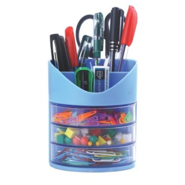 Aeronote 3 Compartments & 3 Drawers Multipurpose Desk Organizer, Assorted ARTICLE NO STAPSD5M