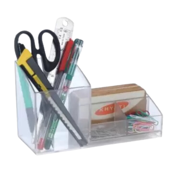 Aeronote 4 Compartments PLASTIC PEN STAND ARTICLE NO STAPSD6M