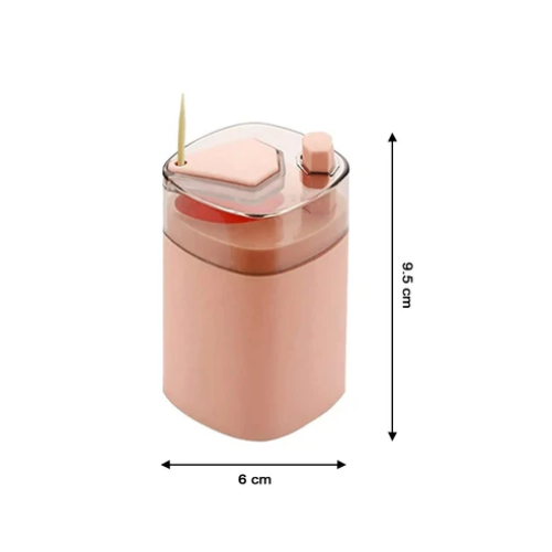 WELLMORA Toothpick Holder Dispenser, Pop-Up Automatic Toothpick Dispenser for Kitchen Restaurant Thickening Toothpicks Container Pocket Novelty, Safe Container Toothpick Storage Box ARTICLE NO HKODTPDOBWD1M