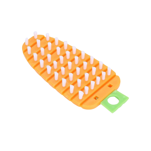 WELLMORA Vegetable Scrubbing Brush, Vegetable Scrubber Non‑Toxic Fruit Brush Carrot Shape Vegetable Brush for Potato for Vegetable ARTICLE NO HKSVBSBD1M