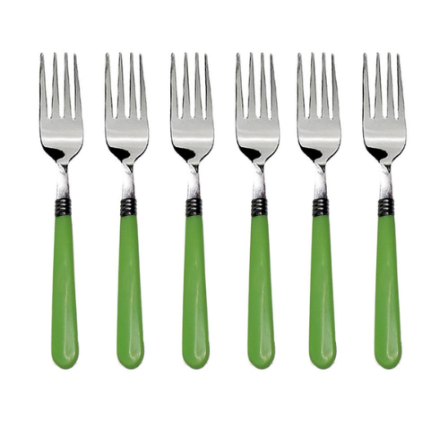 WELLMORA Stainless Steel Forks with Comfortable Grip Dining Fork Set of 6 Pcs ARTICLE NO HKWMSPBMD2M