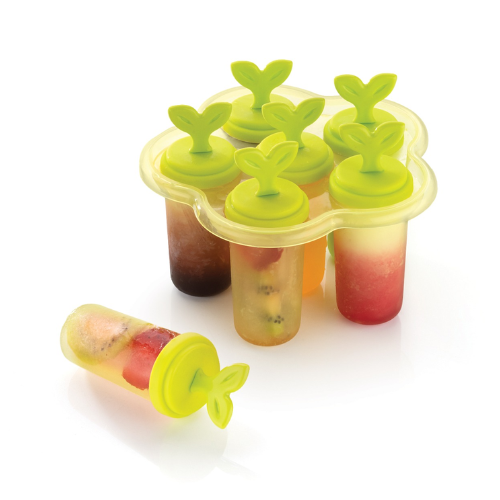 WELLMORA Plastic Ice Candy Kulfi Maker Mould- Homemade Reusable Popsicle Frozen Ice Cream Moulds Tray Kulfi Candy Ice Cream Mold Ice Pop Makers for Children & Adults (6 pcs Set) ARTICLE NO HKDFITWD3M