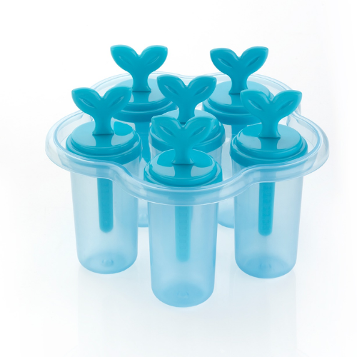 WELLMORA Plastic Ice Candy Kulfi Maker Mould- Homemade Reusable Popsicle Frozen Ice Cream Moulds Tray Kulfi Candy Ice Cream Mold Ice Pop Makers for Children & Adults (6 pcs Set) ARTICLE NO HKDFITWD3M