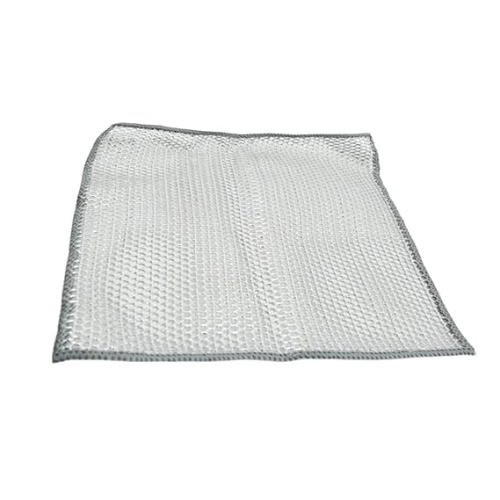 WELLMORA One-Sided Multipurpose Microfiber Cloths with Scrubber: The Ultimate Cleaning Companion19x19cm (5 Pcs.) ARTICLE NO HKSBBSBD19M