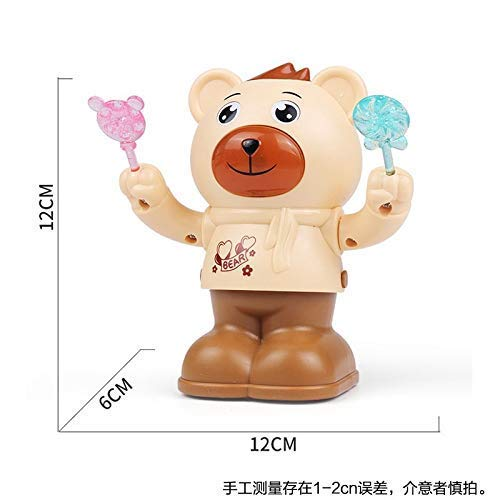 SOLO CITY Play Set Toy Dancing and Spinning Rolling Doll Tumble Bear Toy Voice Control Bear with Musical Toy with Light and Sound Effects and Sensor ARTICLE NO TYDBWFLD1M
