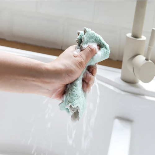SPRINGSTONE Multi-Purpose Medium Washable Towel for Kitchen – Absorbent and Durable for Cleaning, Drying, and Cooking Needs PACK OF 5 ARTICLE NO HFBTRSSHD4M