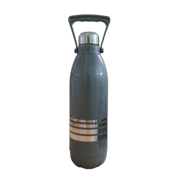 WELLMORA Vacuum Insulated Flask with Handle 1500ml| Hot and Cold Water Bottle with Screw lid | Double Walled Silver Bottle for Home, Office, Travel ARTICLE NO HKPIBD1M (Copy)