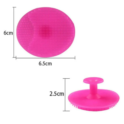 WELLMORA Bath & Facial Cleansing Brush, Soft Silicone Face Scrubber (2 Pc Set) ARTICLE NO HKSBBSBD20M
