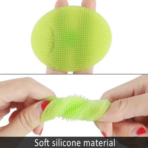 WELLMORA Bath & Facial Cleansing Brush, Soft Silicone Face Scrubber (2 Pc Set) ARTICLE NO HKSBBSBD20M