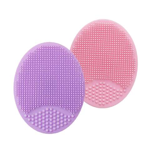 WELLMORA Bath & Facial Cleansing Brush, Soft Silicone Face Scrubber (2 Pc Set) ARTICLE NO HKSBBSBD20M