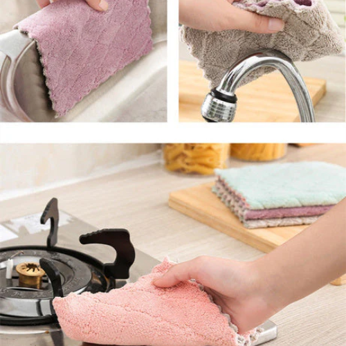 SPRINGSTONE Multi-Purpose Medium Washable Towel for Kitchen – Absorbent and Durable for Cleaning, Drying, and Cooking Needs PACK OF 5 ARTICLE NO HFBTRSSHD4M