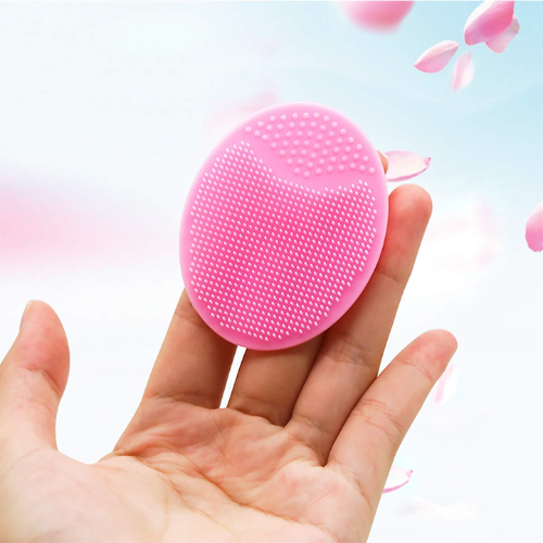 WELLMORA Bath & Facial Cleansing Brush, Soft Silicone Face Scrubber (2 Pc Set) ARTICLE NO HKSBBSBD20M