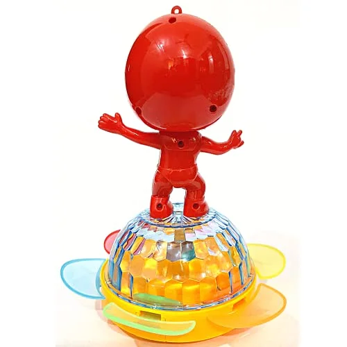 SOLO CITY Super Toy 3D Light Dancing Spider-Men with Bump and Go Action, Music with Soft Music and 3D Lights Musical Toys for Kids | Spidrmen Musical Toys for Kids Best Birthday Gift for Kids ARTICLE NO TYESLMD1M