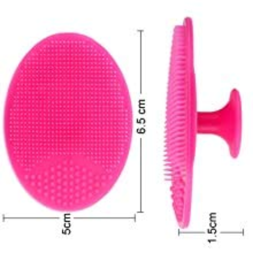 WELLMORA Bath & Facial Cleansing Brush, Soft Silicone Face Scrubber (2 Pc Set) ARTICLE NO HKSBBSBD20M