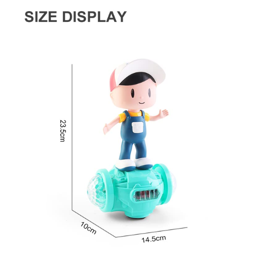SOLO CITY Battery Operated Dancing Fashion Boy Skates Hoverboard Vehicle Toy with 5D Light, Music, 360° Rotation and Bump & go Action for Kids|Boys|Girls (Color-as per Availability) ARTICLE NO TYHBESMD1M