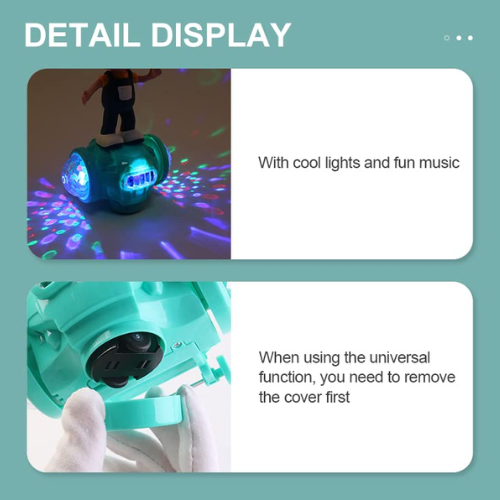 SOLO CITY Battery Operated Dancing Fashion Boy Skates Hoverboard Vehicle Toy with 5D Light, Music, 360° Rotation and Bump & go Action for Kids|Boys|Girls (Color-as per Availability) ARTICLE NO TYHBESMD1M