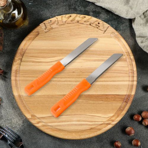AIROTRON STAINLESS STEEL KITCHEN KNIFE SET OF 2 WITH FREE PEELER FOR FRUITS AND VEGETABLE CHOPPING / CUTTING / PEELING / VEGETABLE PEELER / PLAIN KNIFE.SHARP STAINLESS STEEL STRAIGHT EDGE AND WAVY EDGE KNIVES. ARTICLE NO HKTCPD3M