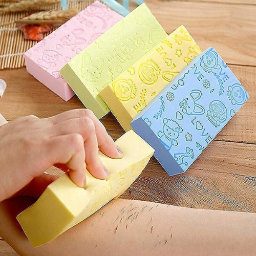 WELLMORA Ultra Soft Exfoliating Bath Sponge – Dead Skin Remover, Japanese Spa-Style Cellulite Massager, Body & Face Scrubber for Men & Women (Pack of 1) ARTICLE NO HKSBBSBD23M