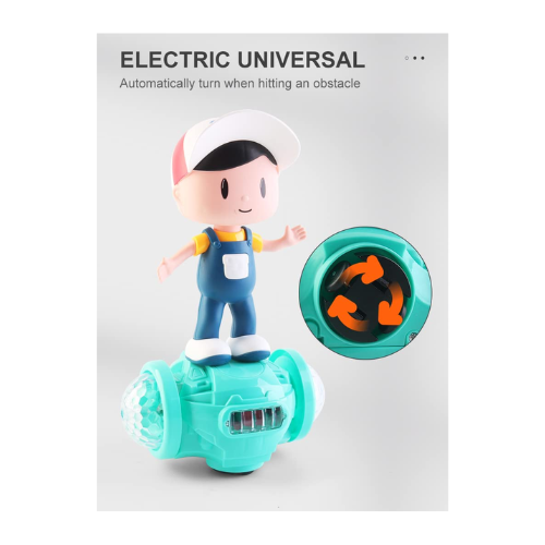 SOLO CITY Battery Operated Dancing Fashion Boy Skates Hoverboard Vehicle Toy with 5D Light, Music, 360° Rotation and Bump & go Action for Kids|Boys|Girls (Color-as per Availability) ARTICLE NO TYHBESMD1M