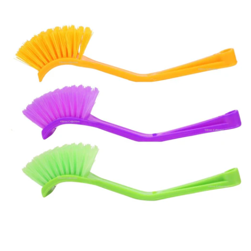 WELLMORA Plastic Wash Basin/Toilet Seat Cleaning Brush (Multicolour) ARTICLE NO HKSVBSBD3M