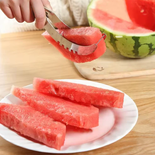 AIROTRON 3in1 Stainless Steel Watermelon Cantaloupe Slicer Knife, Corer Fruit, Vegetable Tools Kitchen (1 Pc) ARTICLE NO HKTCPD2M