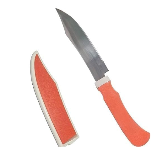 AIROTRON Stainless Steel Kitchen Knife – Multipurpose Vegetable & Fruit Knife with Protective Cover for Safe Storage ARTICLE NO HKTCPD1M