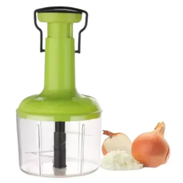 WELLMORA PLASTIC-MANUAL HAND-PRESS FOOD & VEGETABLE CHOPPER FOOD CHOPPER CHOPPER (1) ARTICLE NO. HKCHWMD4M