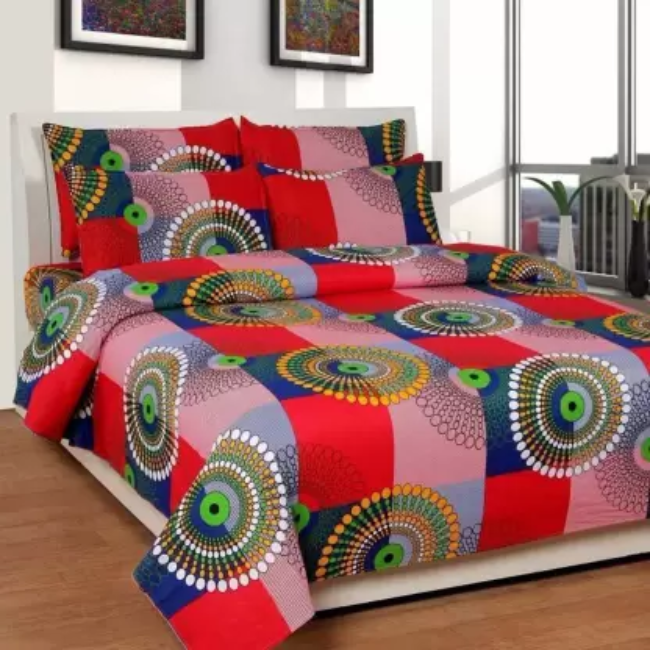 SPRINGSTONE POLYCOTTON DOUBLE PRINTED FLAT BEDSHEET ARTICLE NO HFDBSSD10M