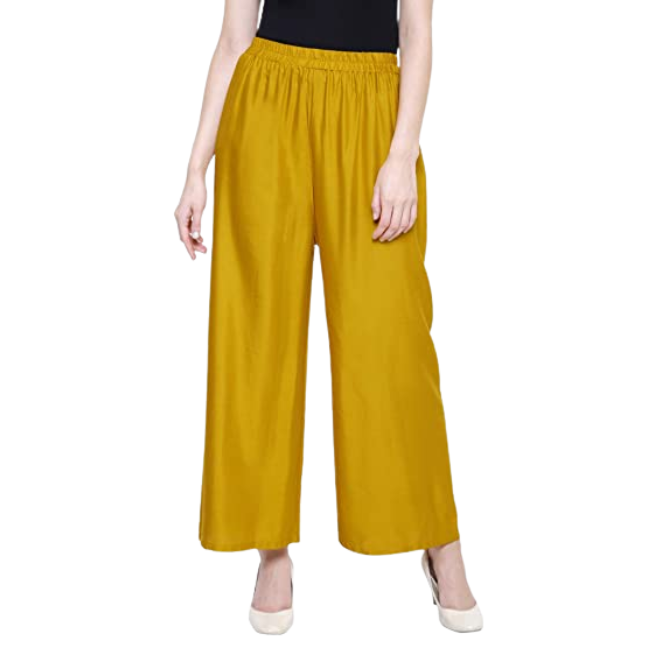 MOON FLY REGULAR FIT, RELAXED WOMEN RAYON PLAZZO ARTICLE NO. WNPLMFD1