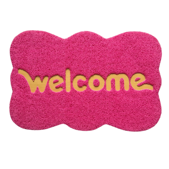 Tinyshades Solid PVC Anti Slip Welcome Printed Solid and Heavy Door Mat for Bath Room and Home Entrance ARTICLE NO HFTSDMD6M