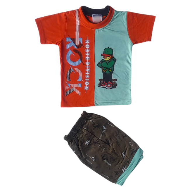 MOON FLY BOYS CASUAL T-SHIRT SHORTS ARTICLE NO KDNSMFD4M