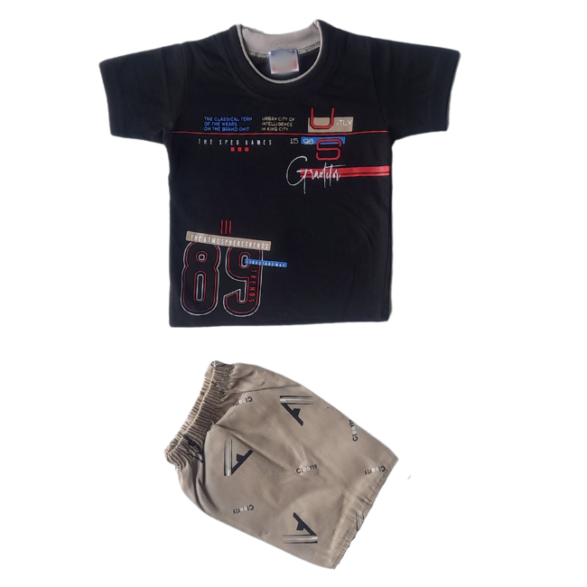 MOON FLY BOYS CASUAL T-SHIRT SHORTS ARTICLE NO KDNSMFD3M