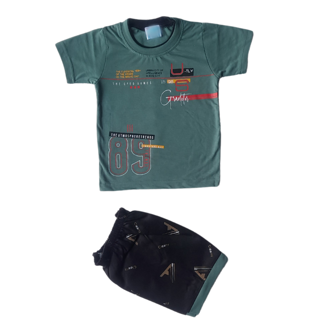 MOON FLY BOYS CASUAL T-SHIRT SHORTS ARTICLE NO KDNSMFD3M