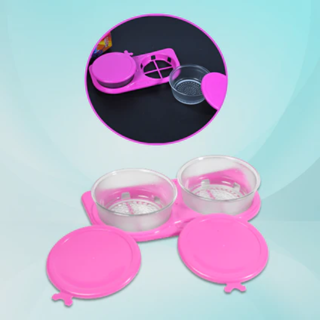 WELLMORA Crackle Jar With Tray Classic Design Serving Tray & Jar For Home & Kitchen Use ARTICLE NO HKDFTWD7M