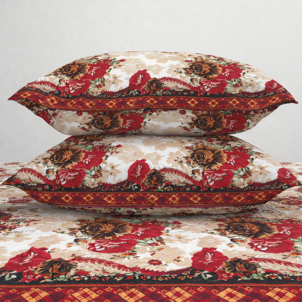 SPRINGSTONE POLYCOTTON DOUBLE PRINTED FLAT BEDSHEET ARTICLE NO HFDBSSD9M