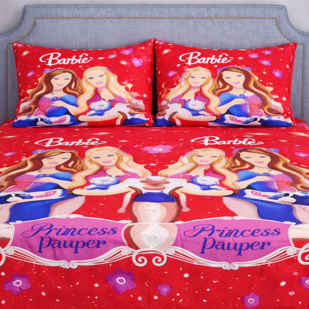 SPRINGSTONE POLYCOTTON DOUBLE PRINTED FLAT BEDSHEET ARTICLE NO HFDBSSD12M