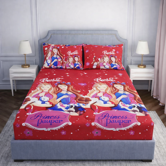 SPRINGSTONE POLYCOTTON DOUBLE PRINTED FLAT BEDSHEET ARTICLE NO HFDBSSD12M