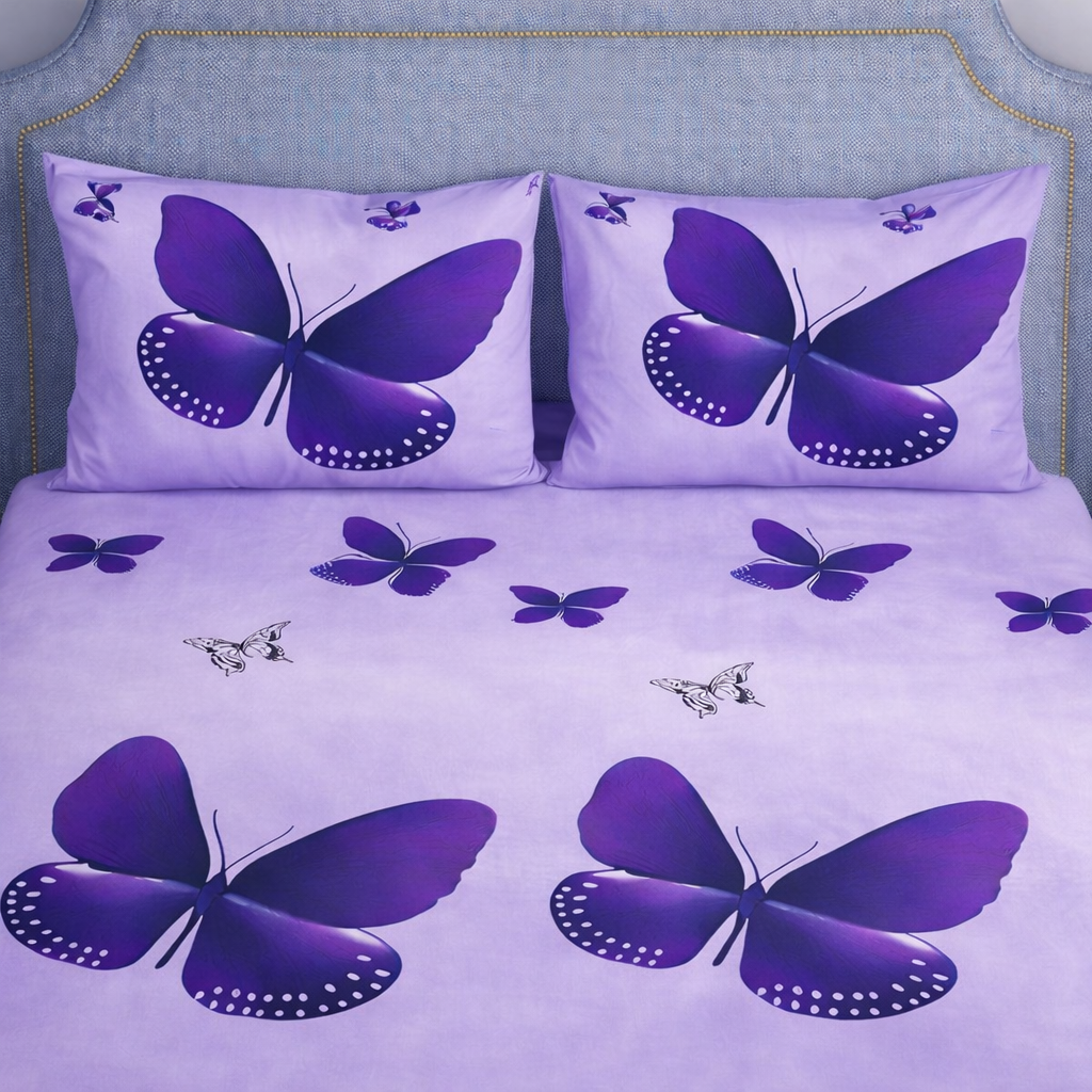 SPRINGSTONE POLYCOTTON DOUBLE PRINTED FLAT BEDSHEET ARTICLE NO HFDBSSD2M
