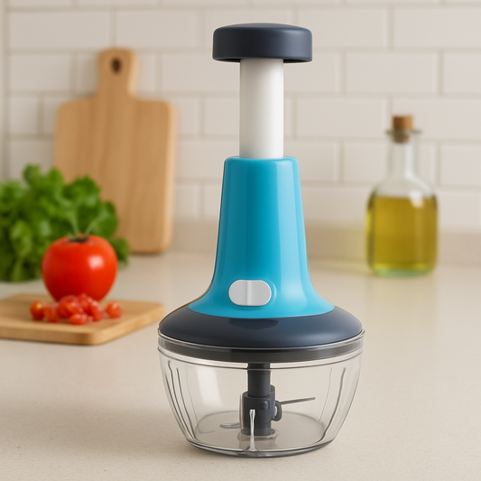 WELLMORA PLASTIC-MANUAL HAND-PRESS FOOD & VEGETABLE CHOPPER FOOD CHOPPER CHOPPER (1) ARTICLE NO. HKCHWMD6M