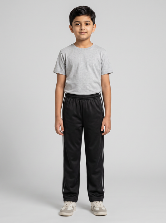 MOON FLY BOYS TRACK PANTS | SOLID BEIGE REGULAR FIT LOWER WITH ELASTIC WAIST & SIDE PIPING | CASUAL SPORTSWEAR JOGGERS FOR BOYS (Copy) (Copy)
