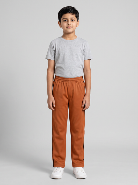 MOON FLY BOYS TRACK PANTS | SOLID BEIGE REGULAR FIT LOWER WITH ELASTIC WAIST & SIDE PIPING | CASUAL SPORTSWEAR JOGGERS FOR BOYS (Copy) (Copy) (Copy) (Copy)