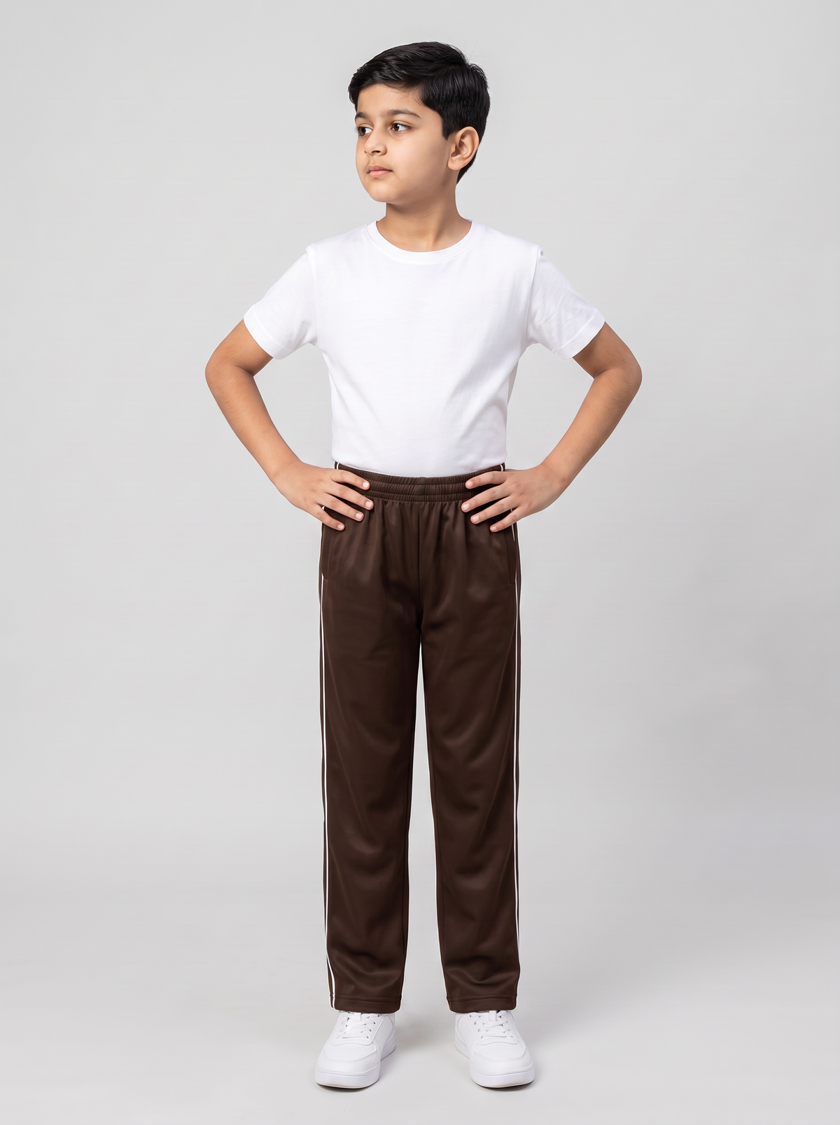 MOON FLY BOYS TRACK PANTS | SOLID BEIGE REGULAR FIT LOWER WITH ELASTIC WAIST & SIDE PIPING | CASUAL SPORTSWEAR JOGGERS FOR BOYS (Copy) (Copy) (Copy) (Copy) (Copy) (Copy) (Copy)