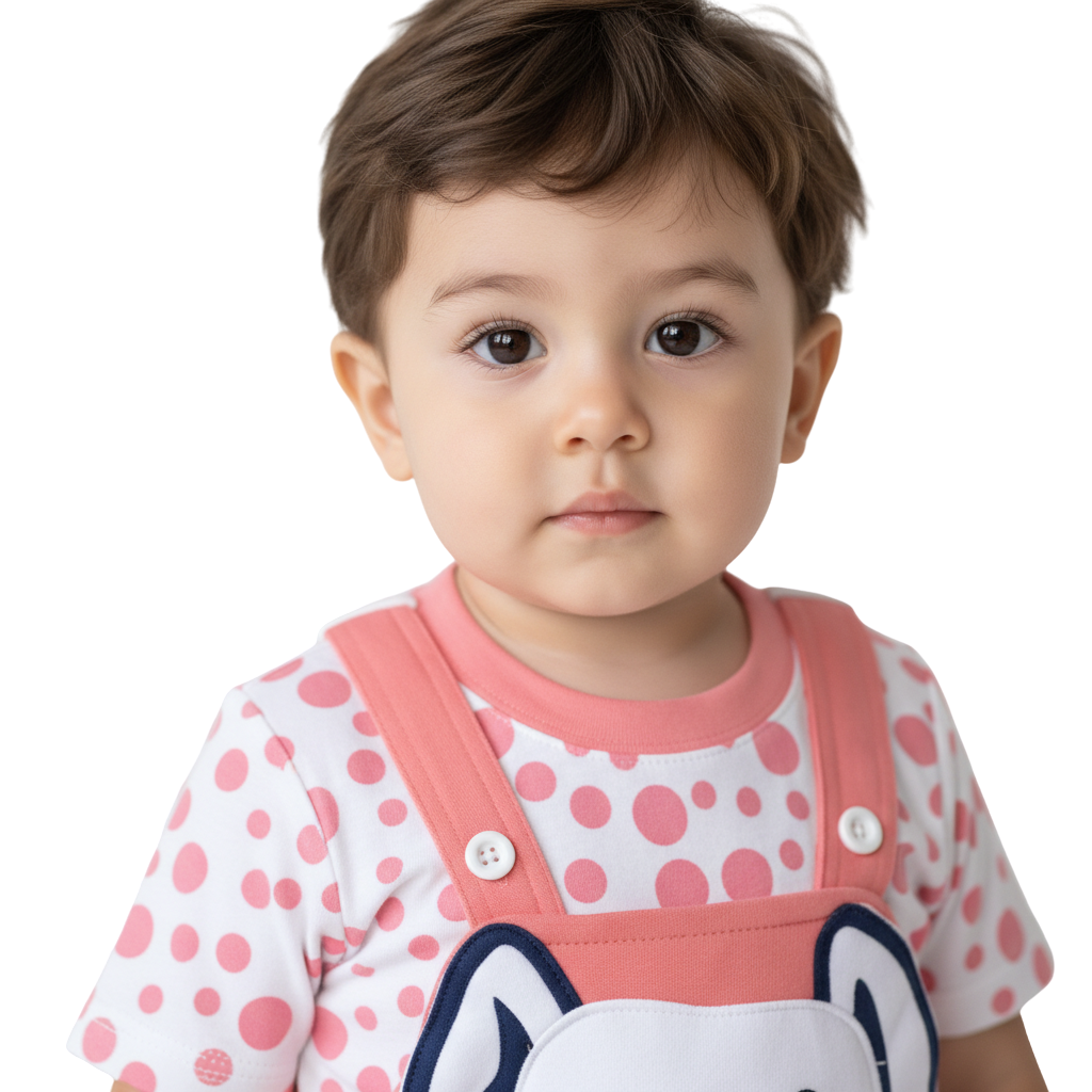 MOON FLY BABY BOYS DUNGAREE SET WITH T-SHIRT | COTTON BLEND | CUTE CARTOON PRINT | COMFORT FIT SUMMER WEAR ARTICLE NO KDDUD8C